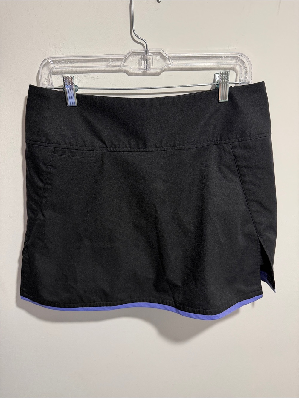 adidas Black Women's ClimaCool Skort with Purple Hem Size 8